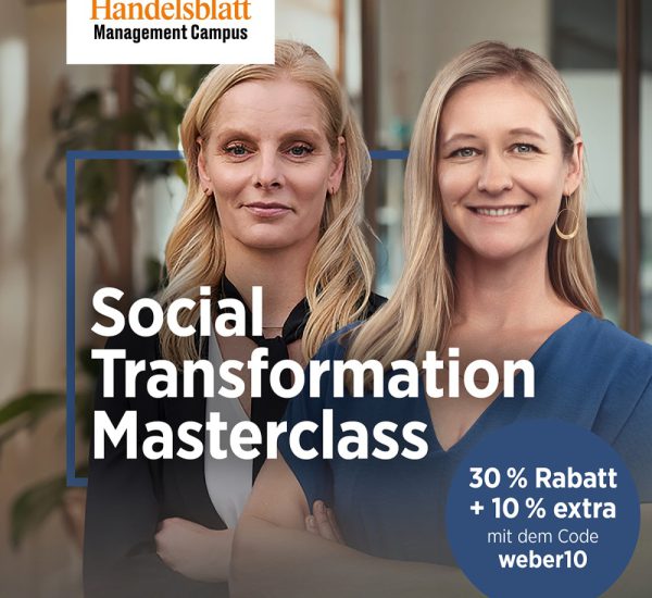 Die Social Transformation Masterclass mit Rabattcode